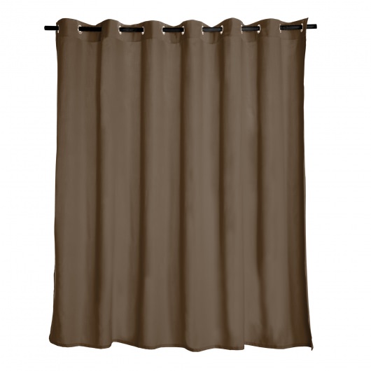 Milk Chocolate Extra Wide Outdoor Curtain